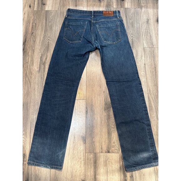 Levis Made & Crafted Mens Ruler Straight Jeans W29 Bovine Leather Patch Button F - Picture 11 of 14